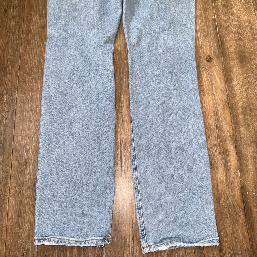Citizens of Humanity Sabine Jeans 27 torn straight leg high rise button fly blue - Picture 12 of 12